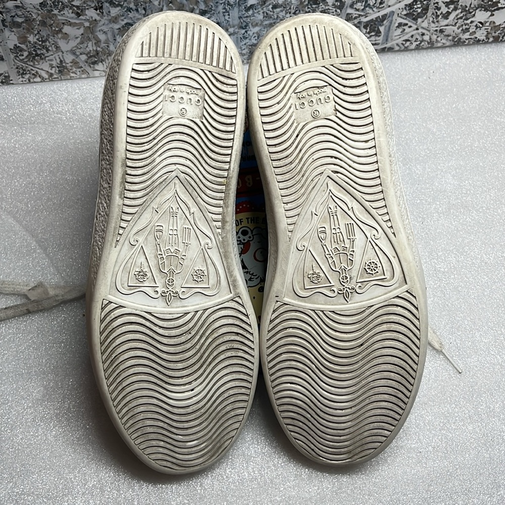 Gucci Ace Leather 'White Blue' Sneaker - Picture 9 of 15